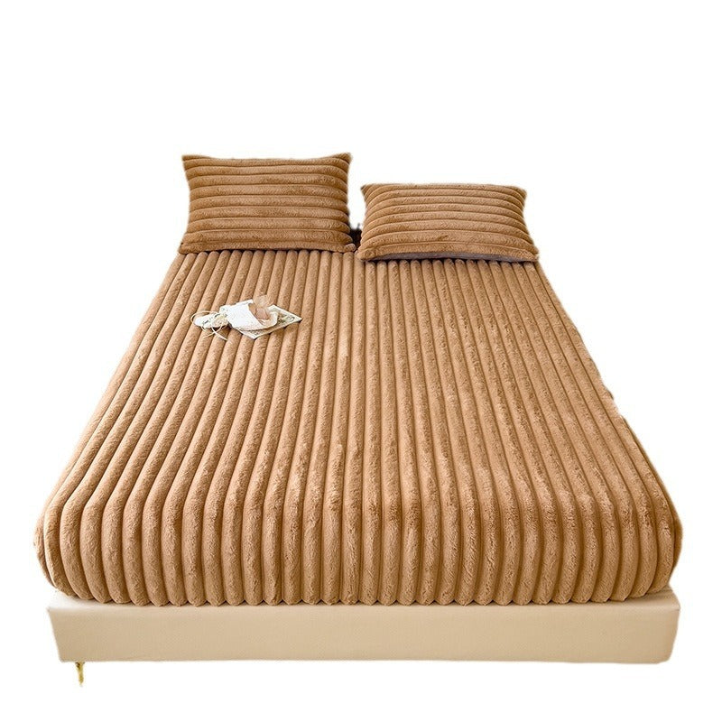 Suitable for Fall Winter and Spring Dehaired Angora Fitted Bed Sheet