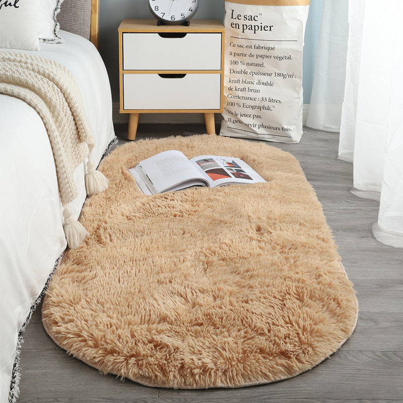 Oval Fluffy Ultra Soft Bedside Mat