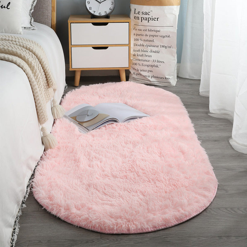 Oval Fluffy Ultra Soft Bedside Mat