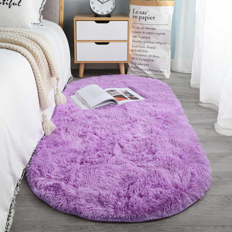 Oval Fluffy Ultra Soft Bedside Mat